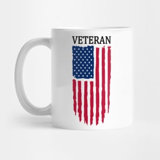 Veteran Distressed Flag Design Mug